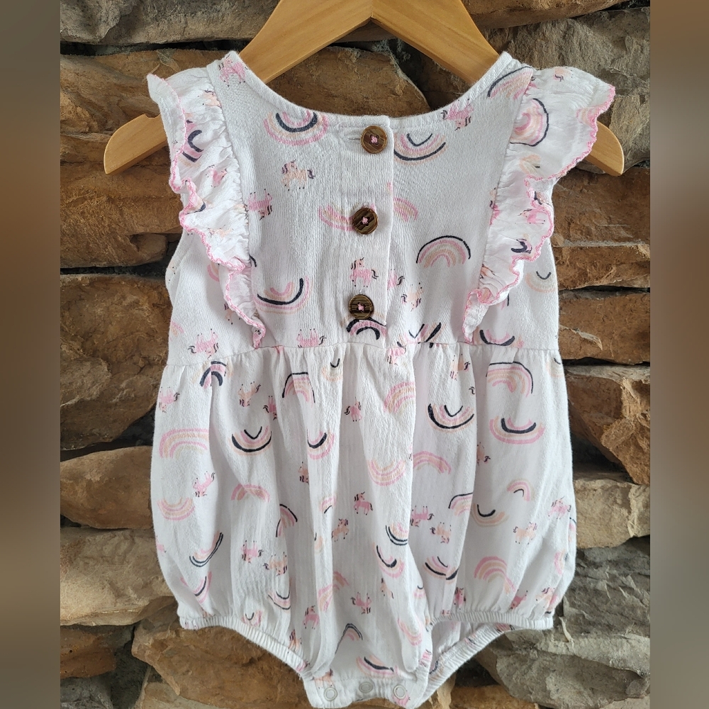 Wonder Nation Pastel Baby Romper 24m